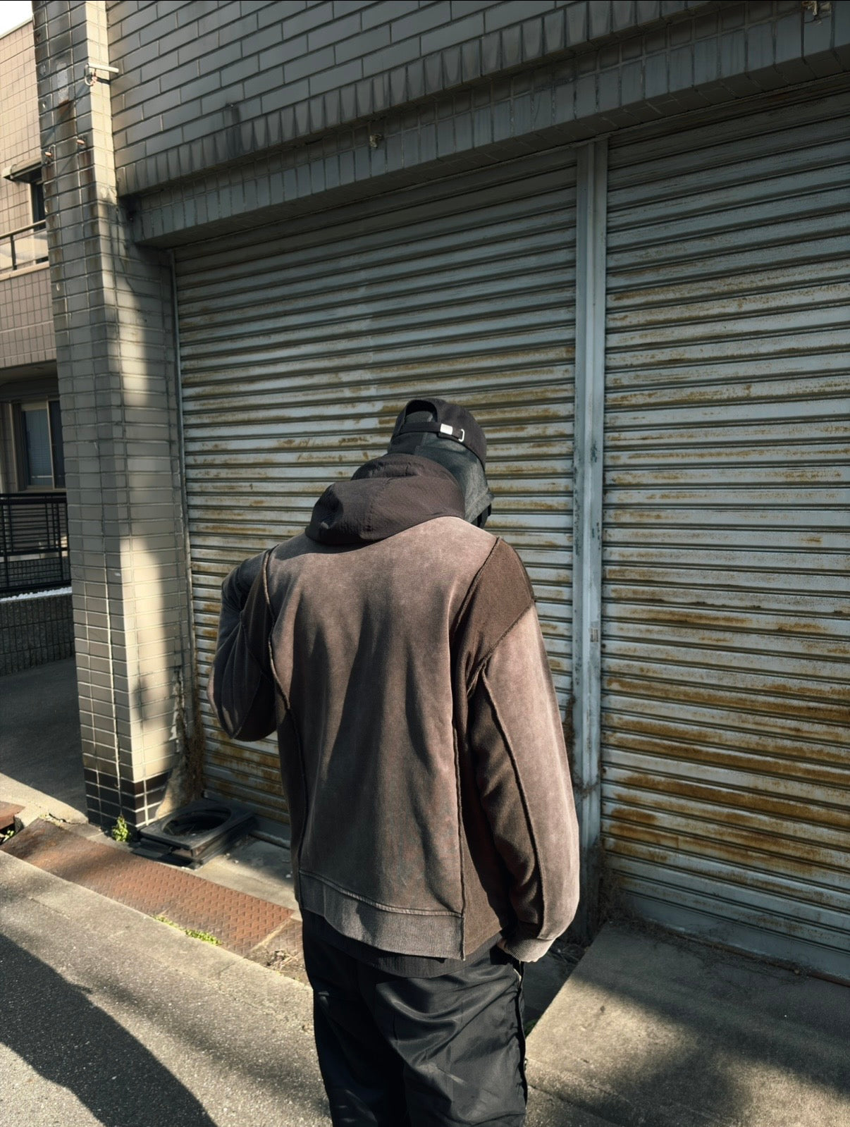 Basic Logo Remake Switch Crew Sweat -Smoke-