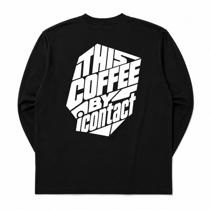 This Coffee Block L/S tee (Black)
