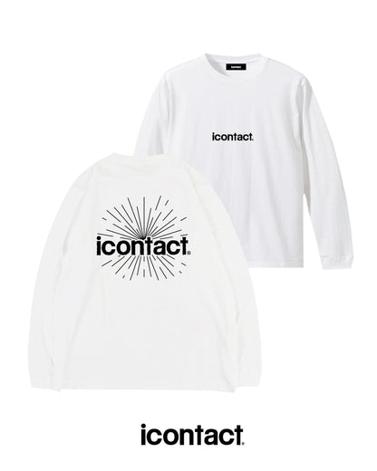 COMIC WIDE LONG SLEEVE T-SHIRT -White-