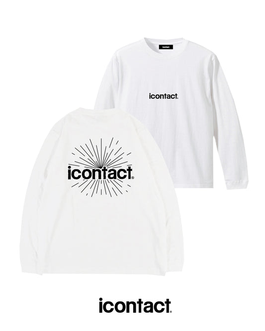 COMIC WIDE LONG SLEEVE T-SHIRT -White-