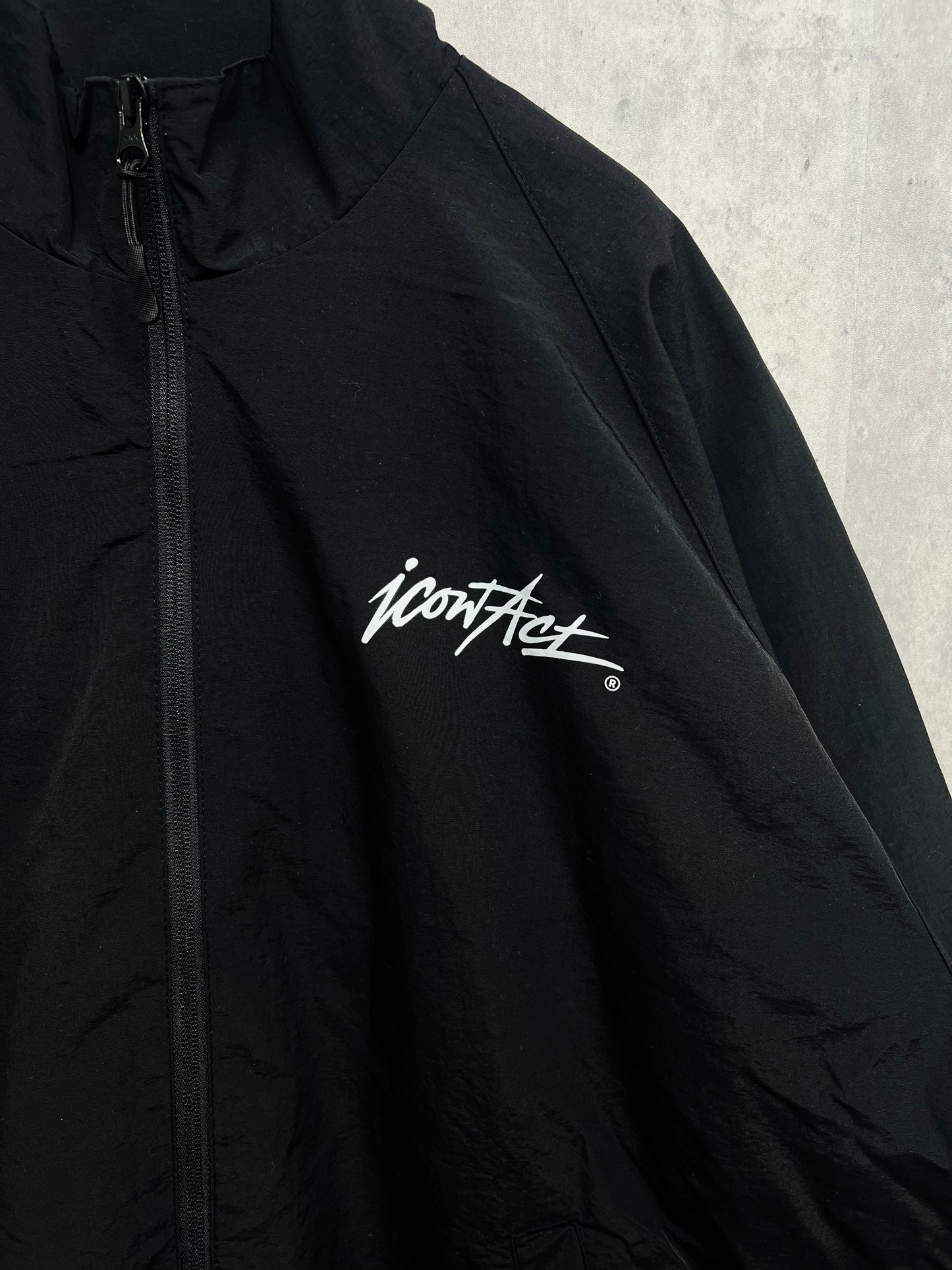 Stroke Logo Nylon Jacket -Black-