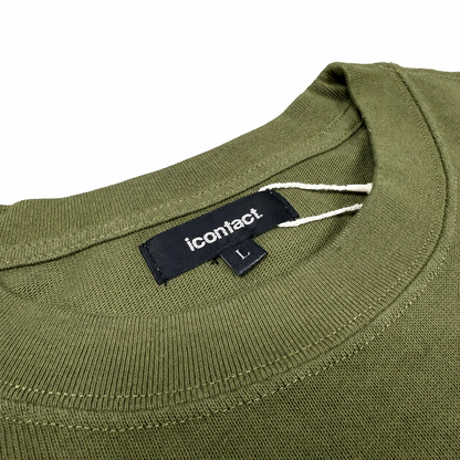 Basic Logo 刺繍 Heavy Weight S/S Tee (KHAKI)