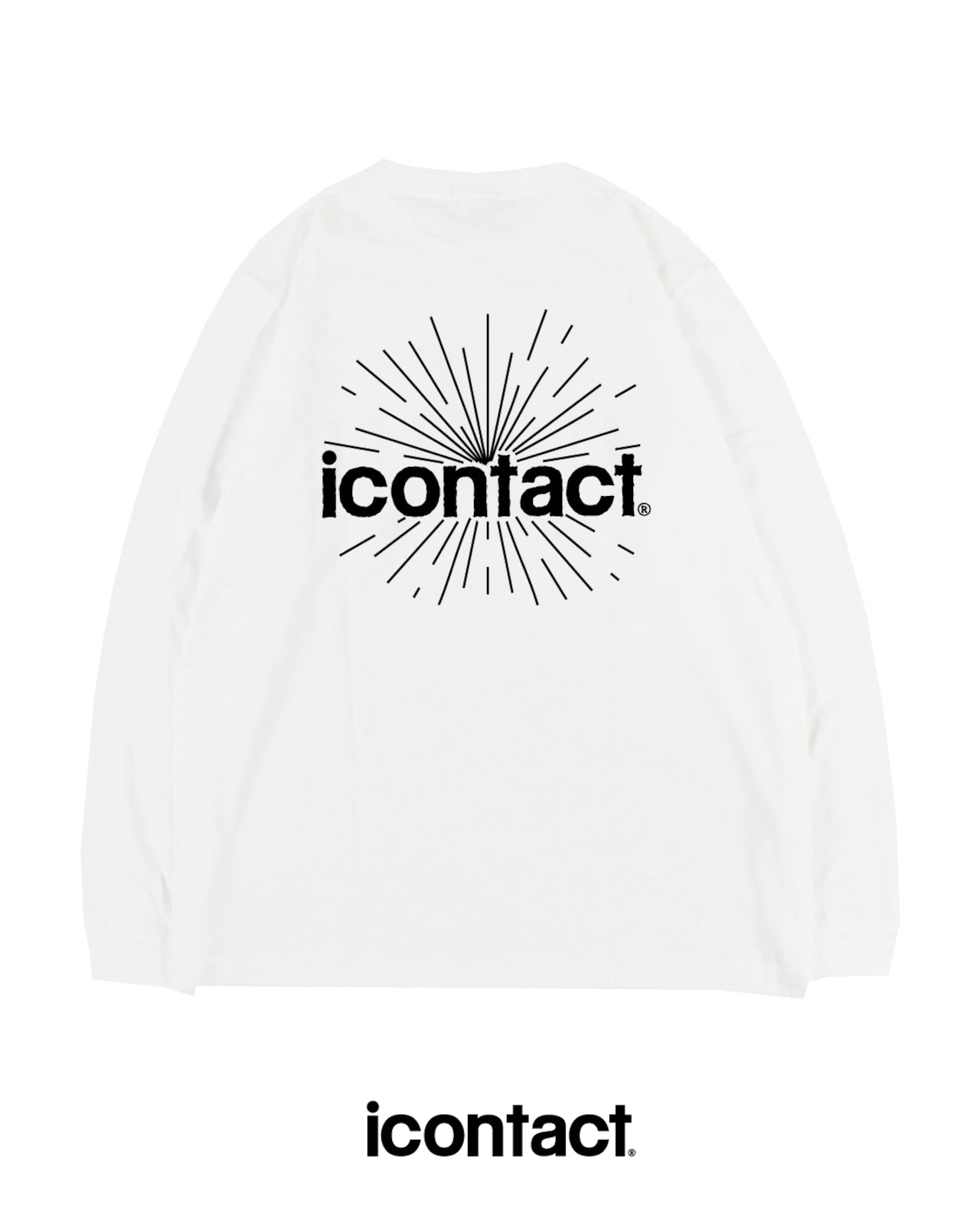 COMIC WIDE LONG SLEEVE T-SHIRT -White-