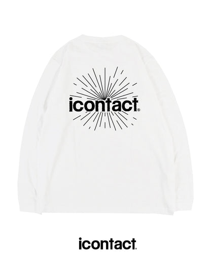 COMIC WIDE LONG SLEEVE T-SHIRT -White-