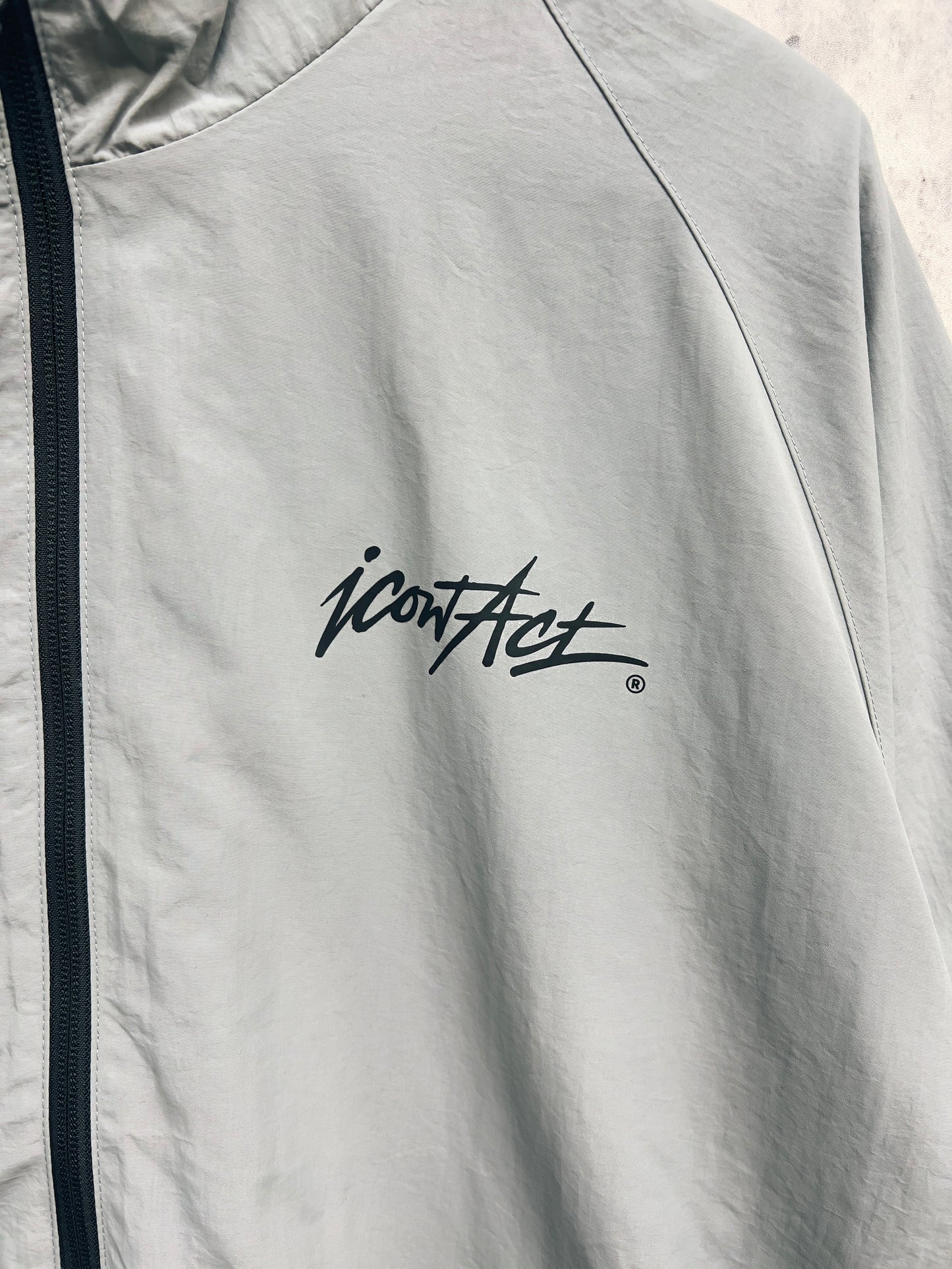 Stroke Logo Nylon Jacket -Grey-