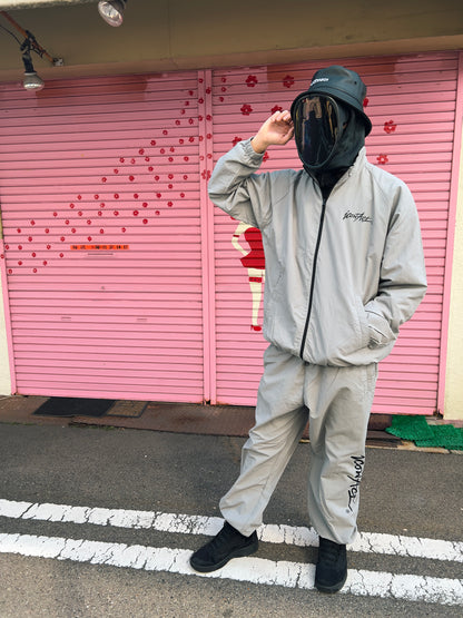 Stroke Logo Nylon Jacket -Grey-