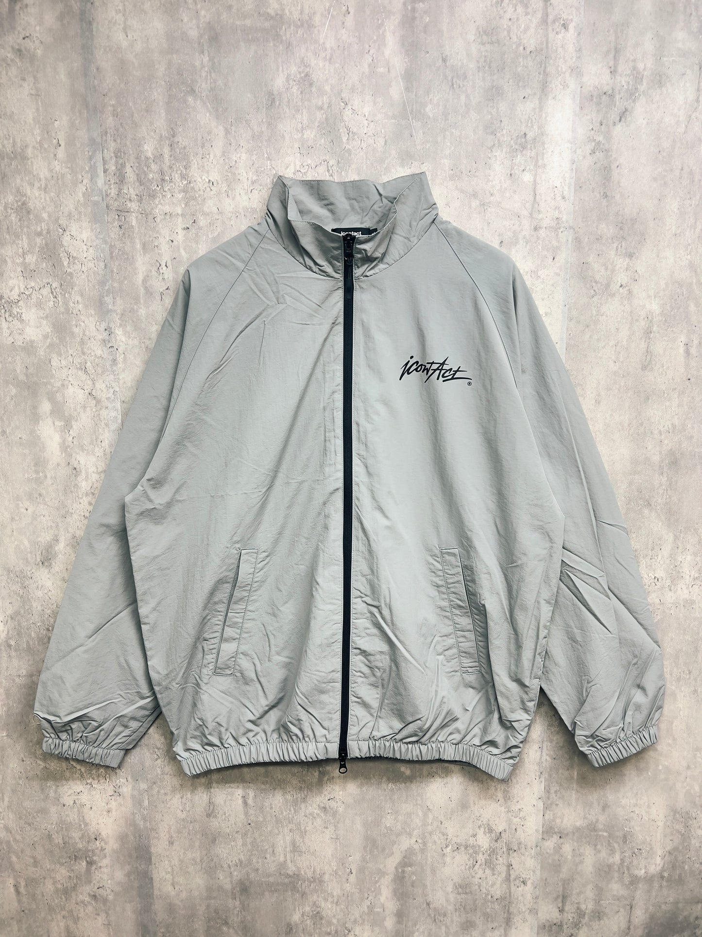 Stroke Logo Nylon Jacket -Grey-