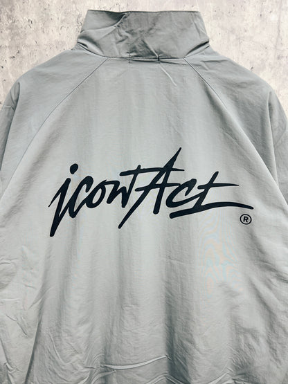 Stroke Logo Nylon Jacket -Grey-