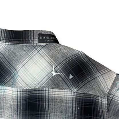 Splash Paint Check Shirt