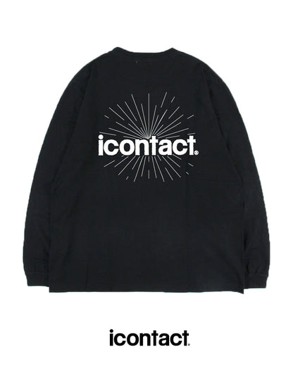 COMIC WIDE LONG SLEEVE T-SHIRT -Black-