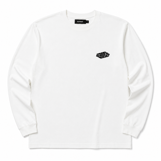 This Coffee Block L/S tee (White)