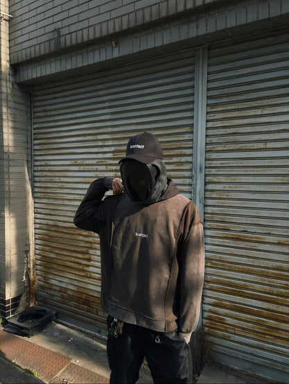 Basic Logo Remake Switch Crew Sweat -Smoke-