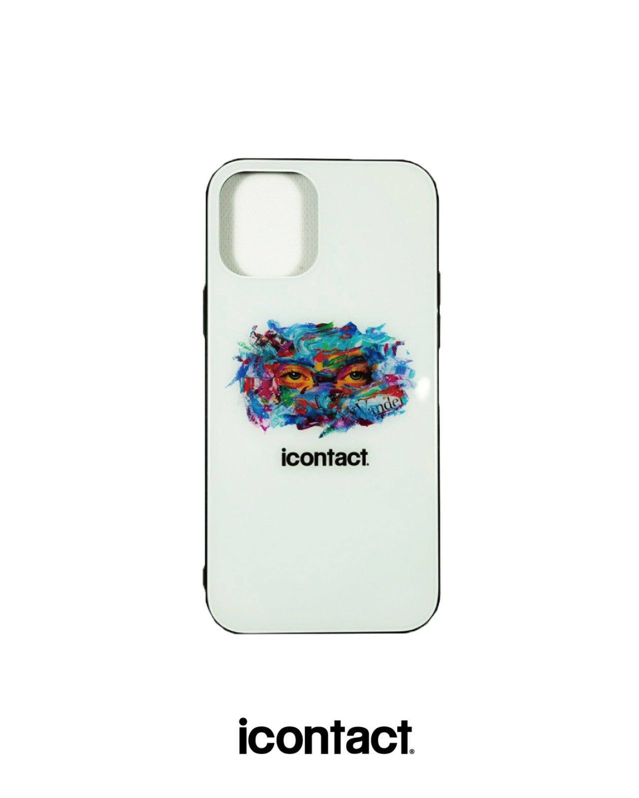 【iPhone12/12Pro用】EYE PAINT iPhone CASE -White-【30％OFF】