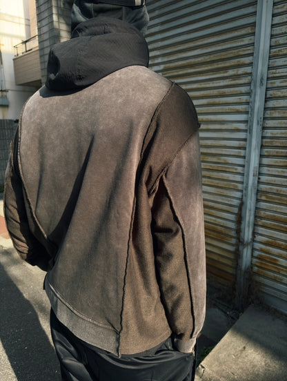 Basic Logo Remake Switch Crew Sweat -Smoke-