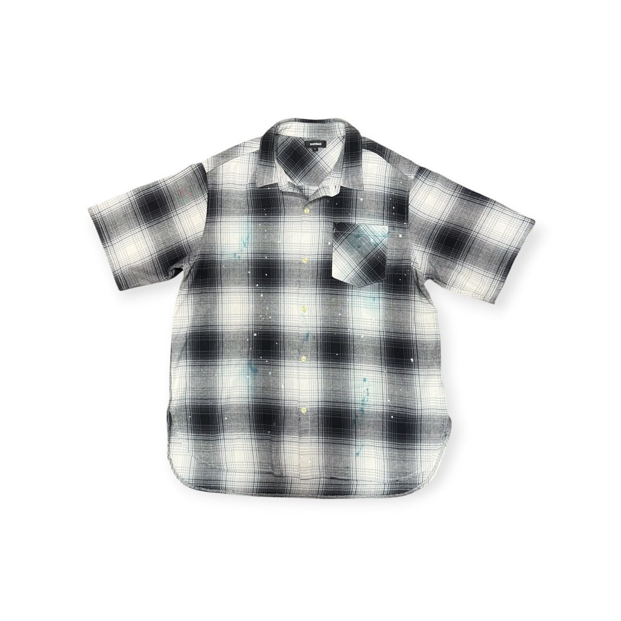 Splash Paint Check Shirt