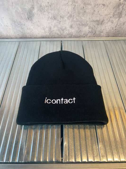 Basic Logo Knit Cap -Black-