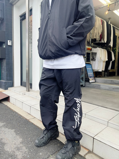 Stroke Logo Nylon Pants -Black-