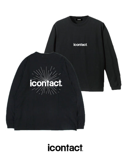 COMIC WIDE LONG SLEEVE T-SHIRT -Black-