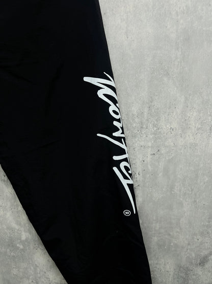 Stroke Logo Nylon Pants -Black-
