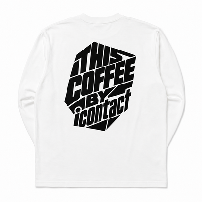 This Coffee Block L/S tee (White)