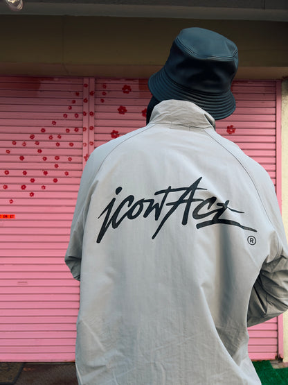 Stroke Logo Nylon Jacket -Grey-