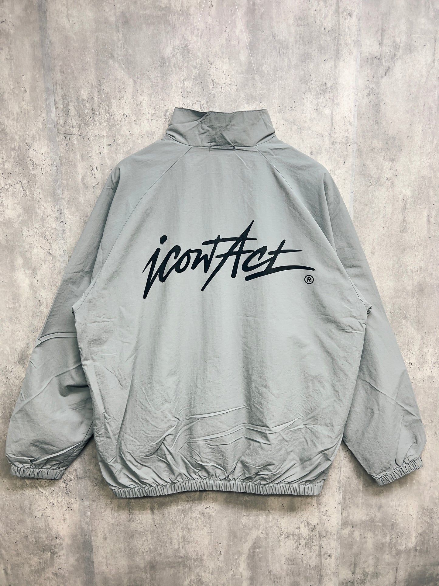 Stroke Logo Nylon Jacket -Grey-