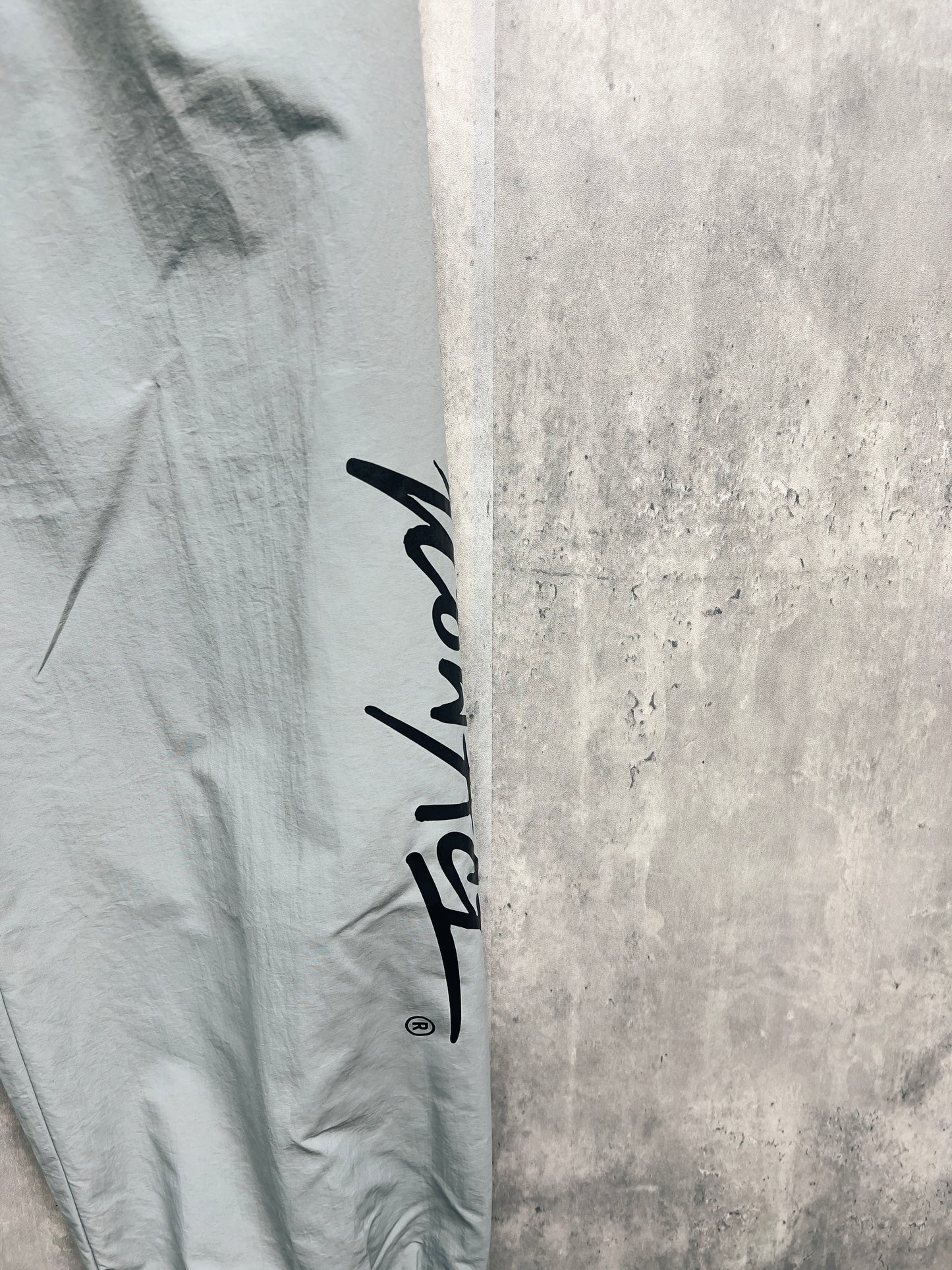 Stroke Logo Nylon Pants -Grey-