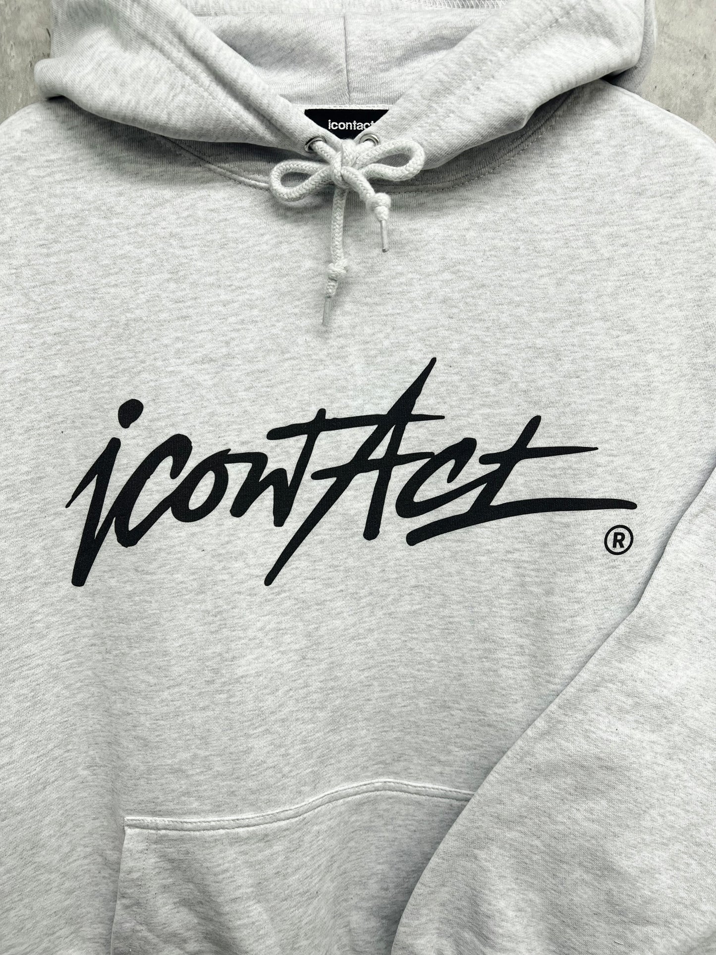 Stroke Logo WIDE HOODIE -Grey-