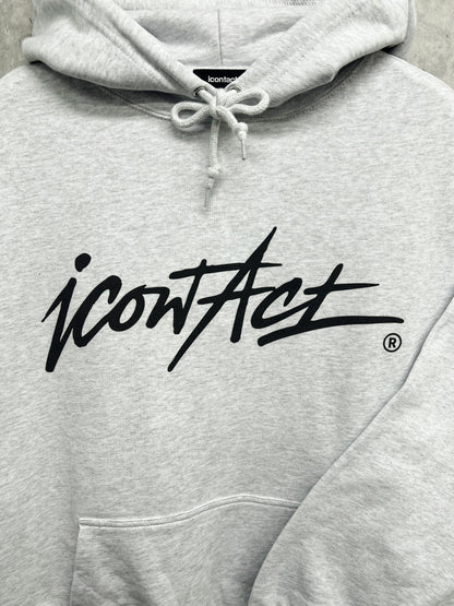 Stroke Logo WIDE HOODIE -Grey-