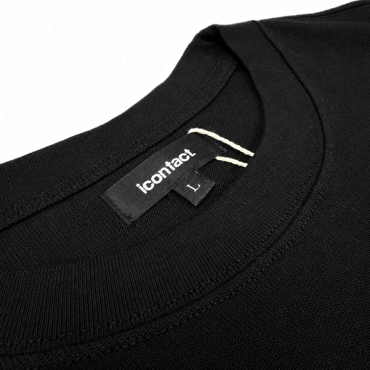 Basic Logo 刺繍 Heavy Weight S/S Tee (BLACK)