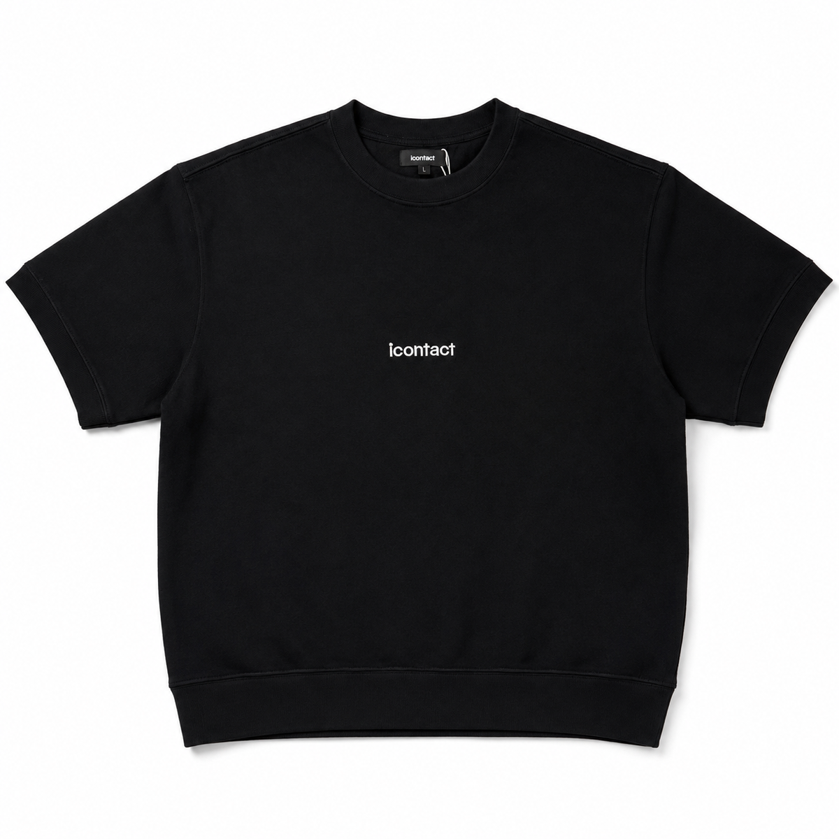 Basic Logo 刺繍 Heavy Weight S/S Tee (BLACK)