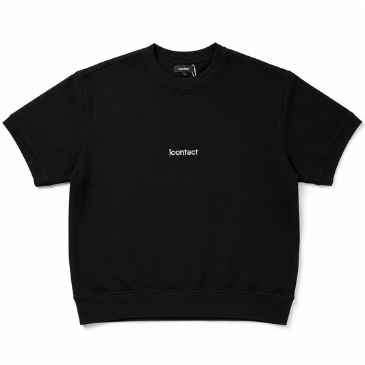 Basic Logo 刺繍 Heavy Weight S/S Tee (BLACK)