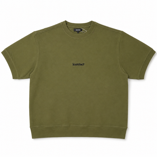 Basic Logo 刺繍 Heavy Weight S/S Tee (KHAKI)