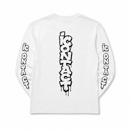 Graffiti L/S tee (White)