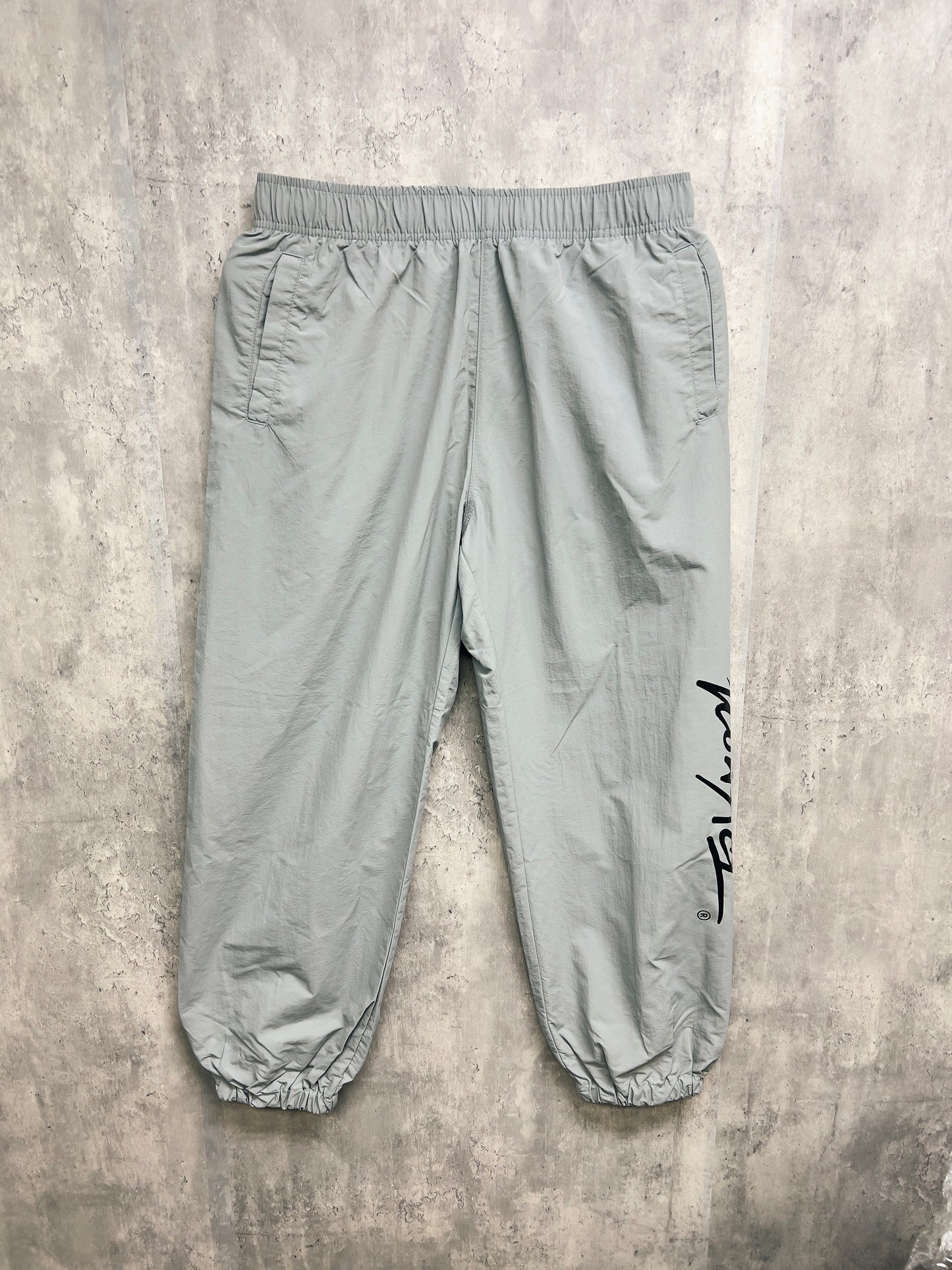 Stroke Logo Nylon Pants -Grey-