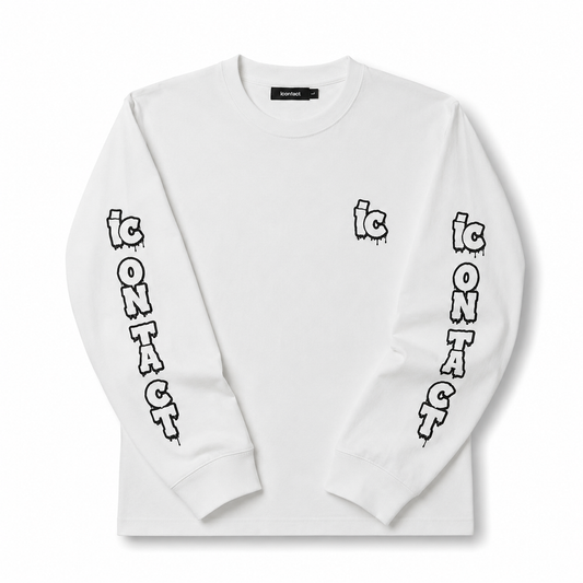 Graffiti L/S tee (White)