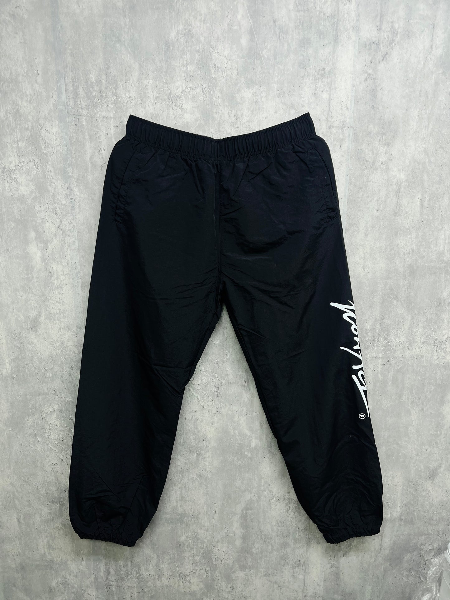 Stroke Logo Nylon Pants -Black-