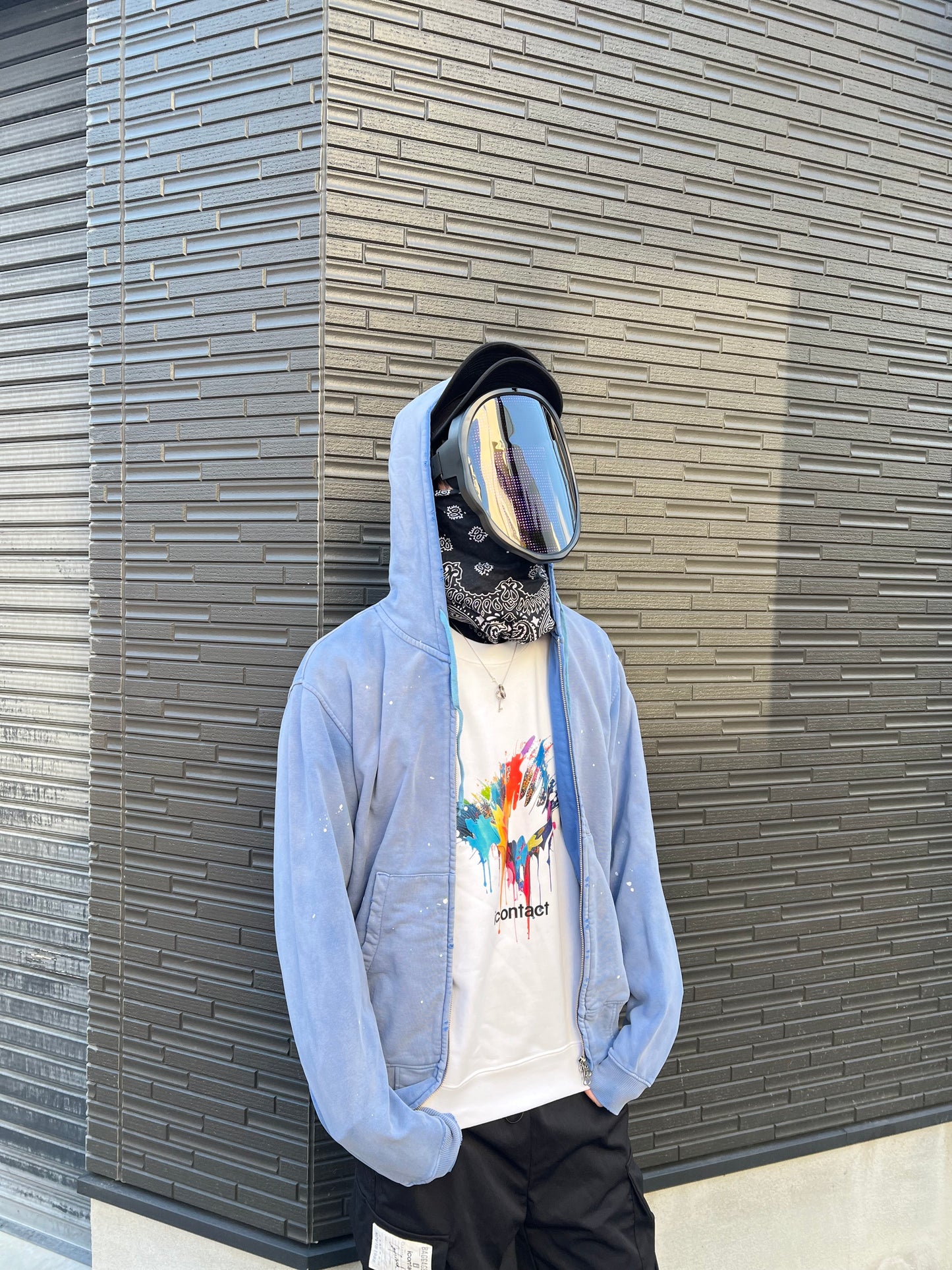 VINTAGE HOODIE -Navy-