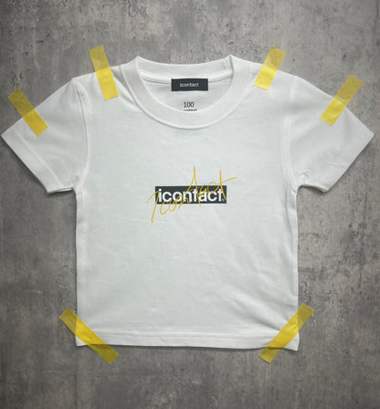 Box Logo S/S TEE KIDS -White-