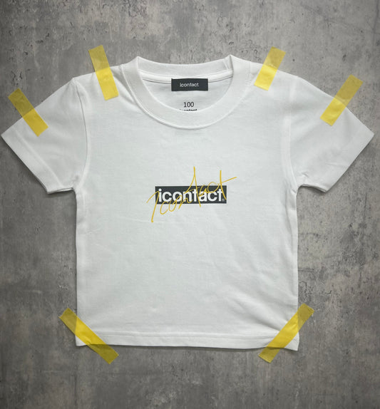 Box Logo S/S TEE KIDS -White-