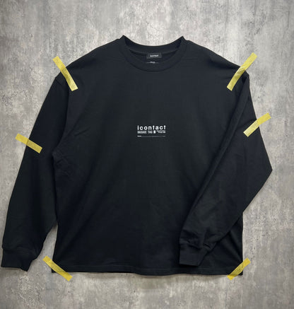 BAGGAGE TAG L/S TEE -Black-