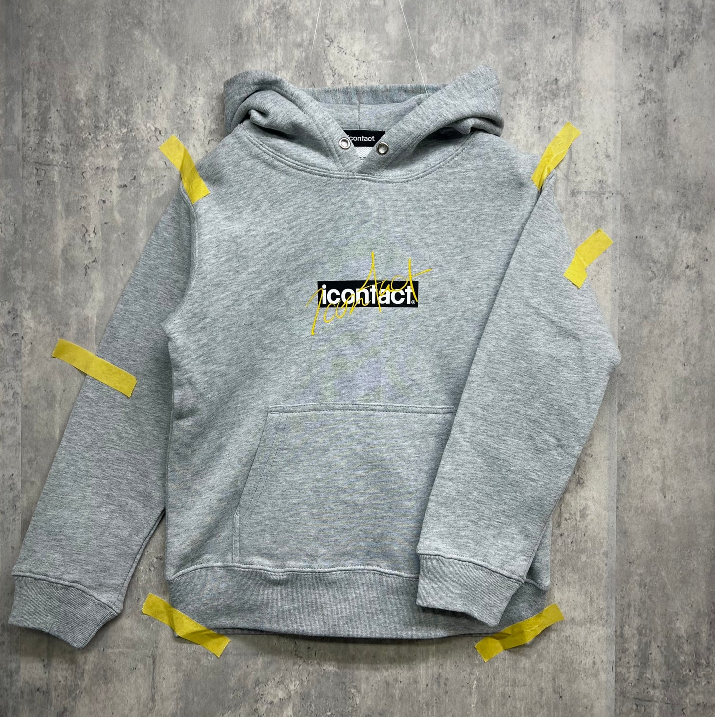Box Logo HOODIE KIDS -Grey-