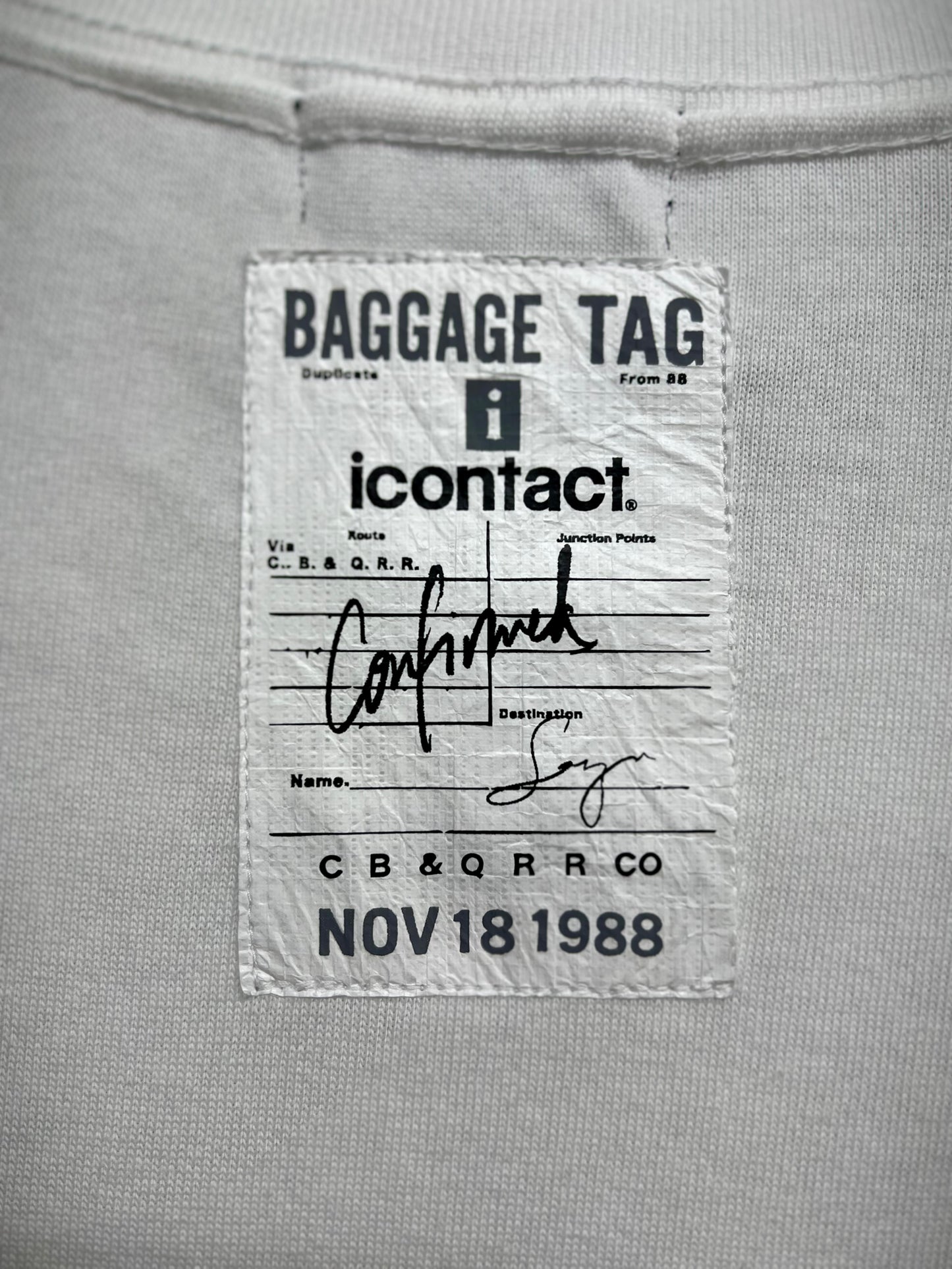 SunGlasses S/S TEE -White-