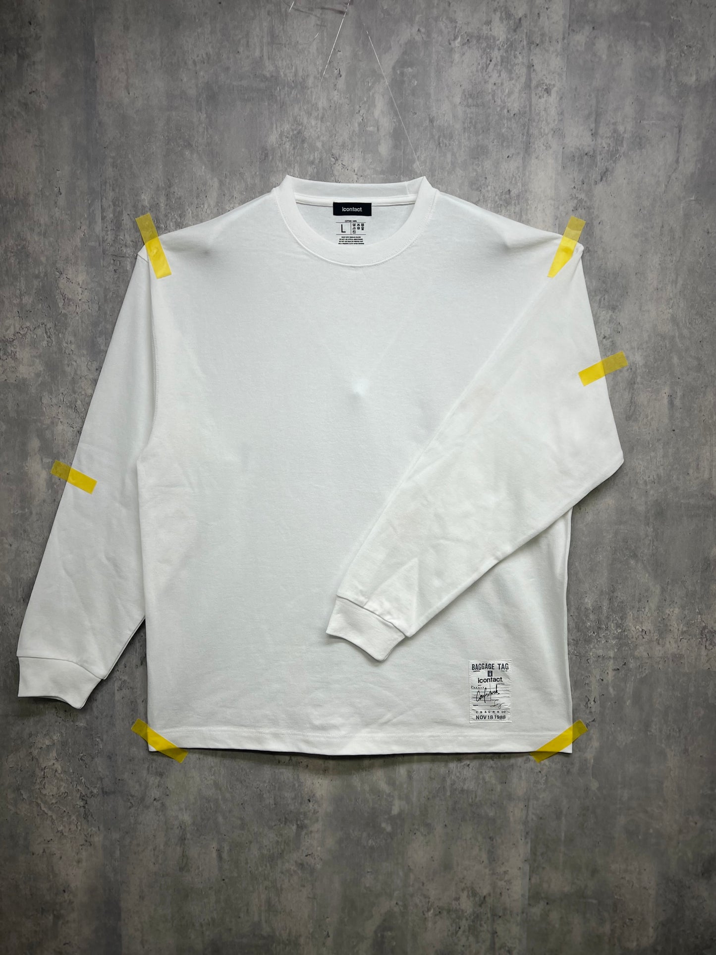 Sukima L/S TEE -White-