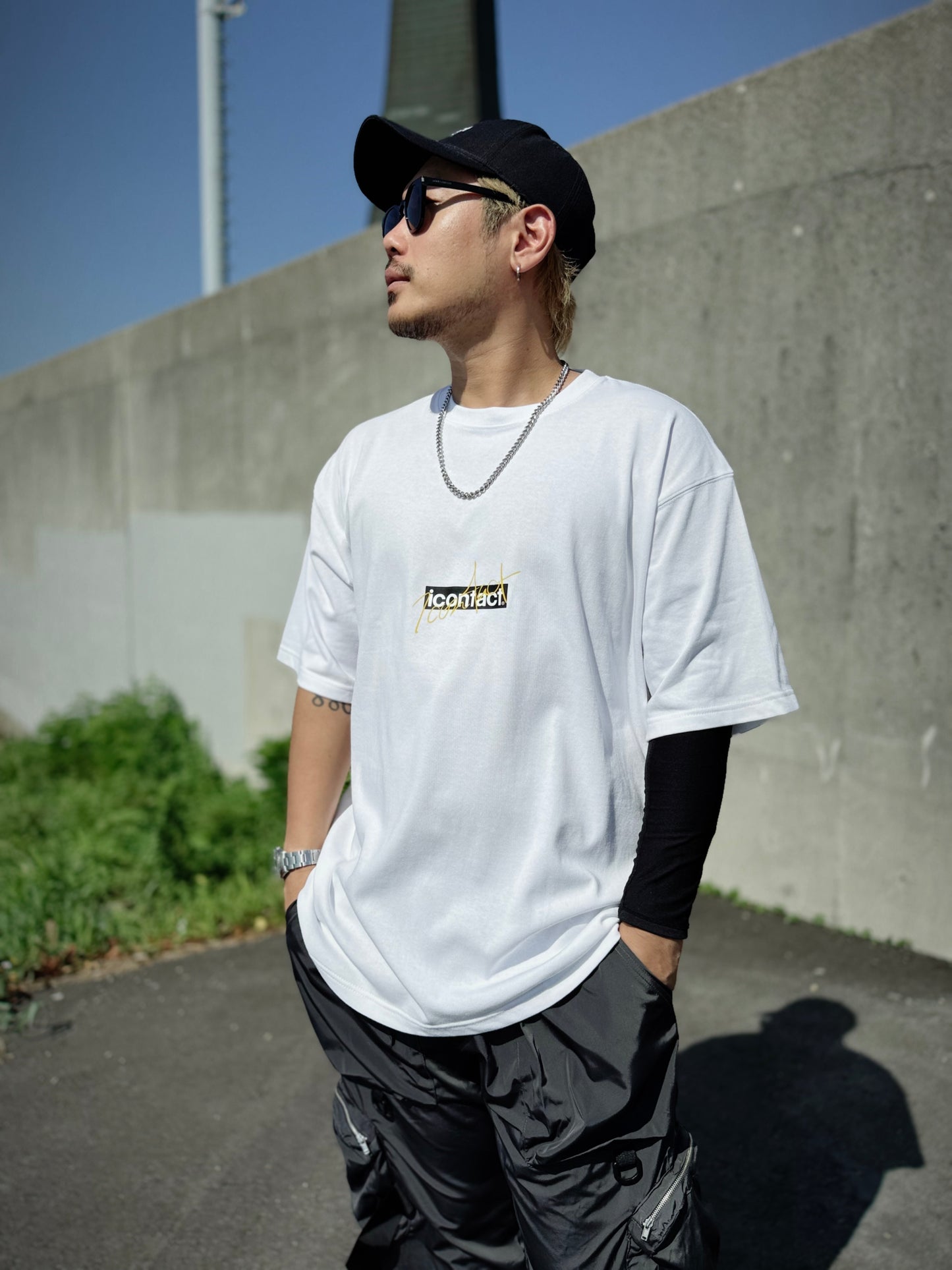 Box Logo S/S TEE -White-
