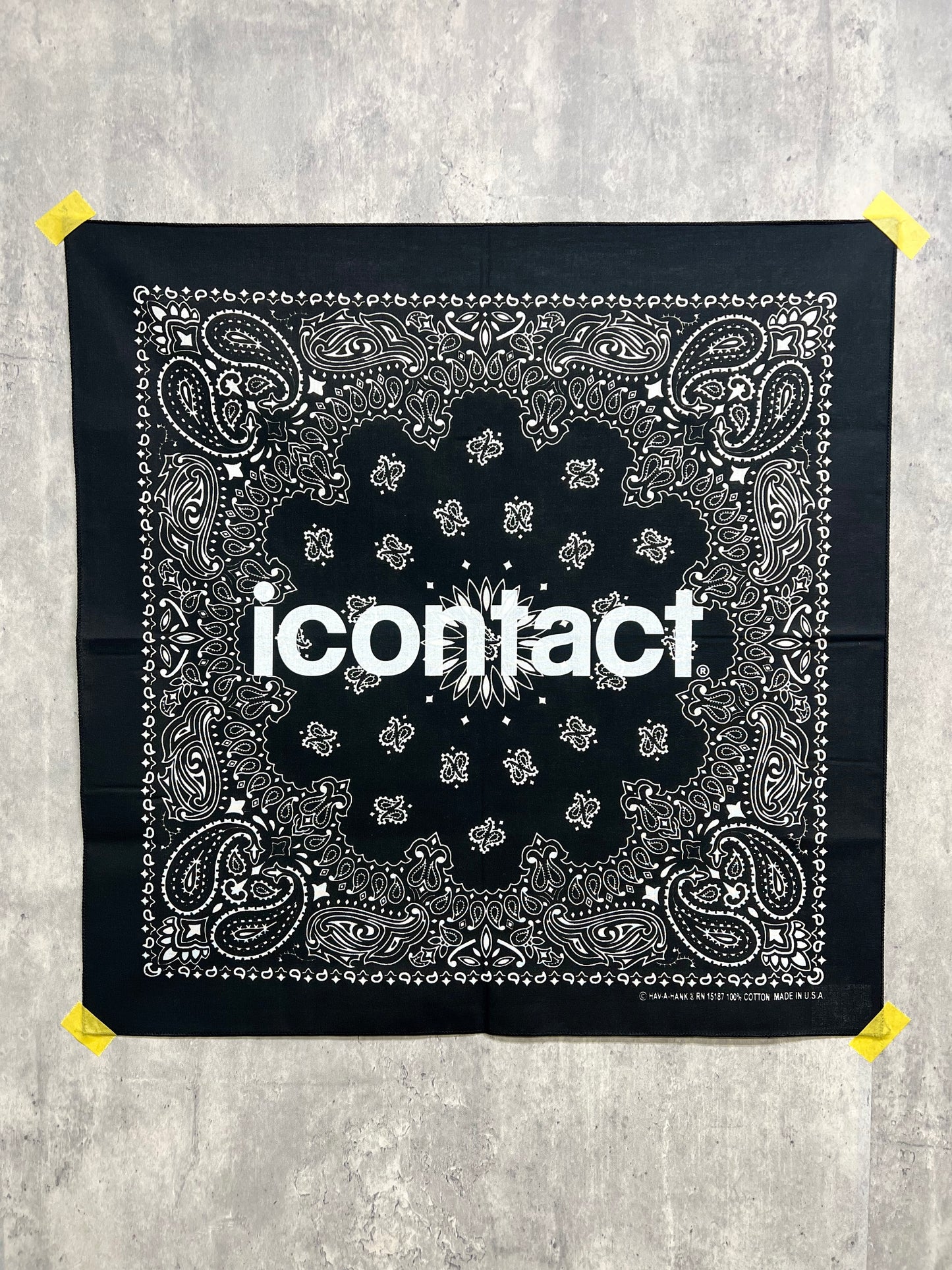 BASIC LOGO BANDANNA -Black-