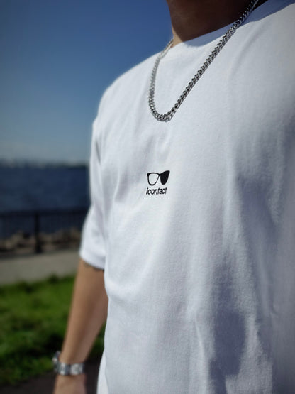 SunGlasses S/S TEE -White-