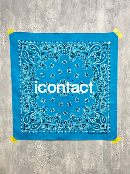 BASIC LOGO BANDANNA -Turquoise Blue-