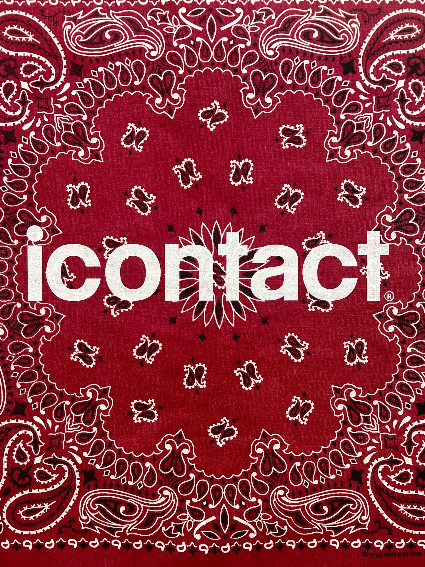 BASIC LOGO BANDANNA -Burgundy-