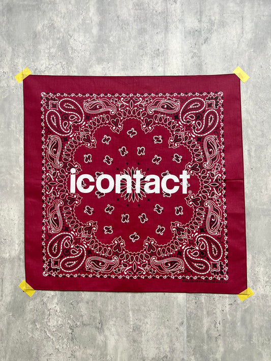 BASIC LOGO BANDANNA -Burgundy-